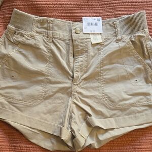 American Eagle Outfitters Beige Cargo Shorts
